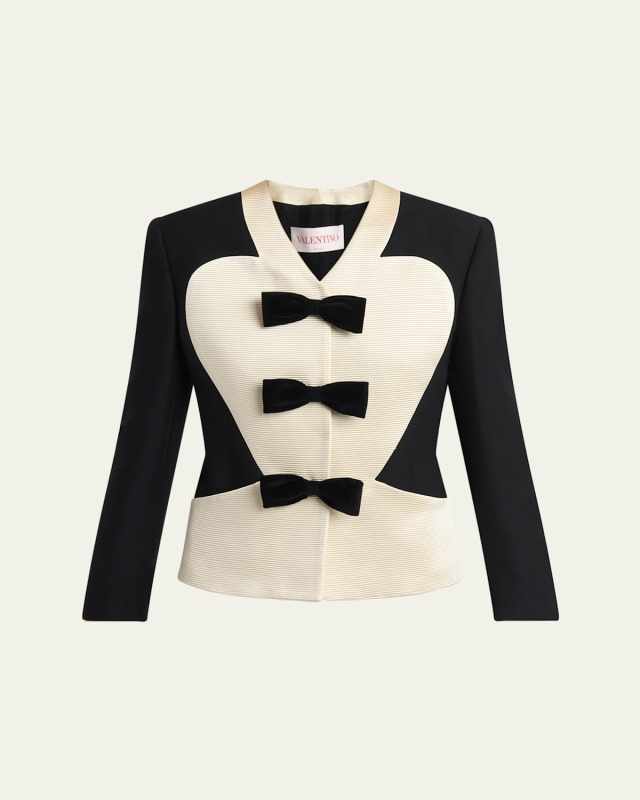 Bow Tuxedo Wool Jacket